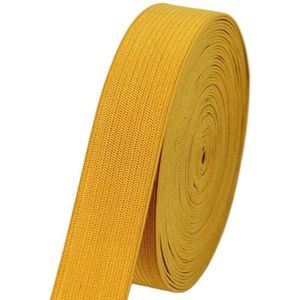 Elastische band 2/5/10M 2 cm kleurrijke platte elastische banden hoge elastische latex gebreide dikke rubberen touw tape DIY kledingstuk broek naaien accessoire elastiek voor naaien (kleur: geel,