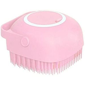 JINGYAN Gootsteenafvoerstopper Badborstel met haak Zachte siliconen voetborstel Reiniging Modder Vuilverwijderaar Massage Terug Scrub Douches Bubble Niet-giftige borstels(Pink)