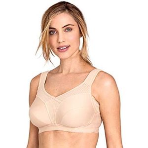 Miss Mary of Sweden Cotton Fresh hoog uitgesneden beige beha zonder beugel met volledige cup. 105C Beige