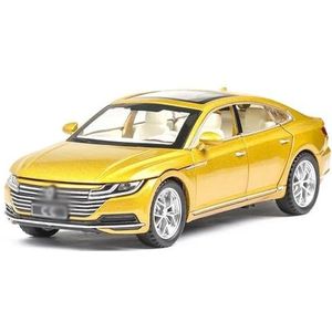 1:32 metaallegering gegoten model automodel met jongens speelgoedvoertuigen geschenken alle deuren geopend auto speelgoedauto cadeau (Color : Yellow)