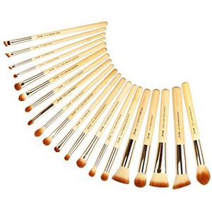 Eljjhah Make-up Borstels Set Bamboe Foundation Poeder Eyeliner Bronzer Beeldhouwen Pencel Maquiagem Professioneel Cosmetisch Gereedschap (Handvat Kleur: T145 20st)