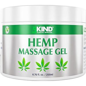 5kind extra sterke hennep gel 200ml - Krachtige hennepolie en Arnica crème - voor massage van de gewrichten en spieren, onderrug, voeten, knieën, nek & schouders - Boordevol natuurlijke ingrediënten