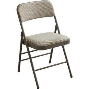 Gewatteerde klapstoelen Gestoffeerde opvouwbare stoel for binnen met ultradikke, gevoerde zitting Comfortabele metalen stoelen met superzacht stoffen kussen