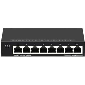 SAEVVCJWW Gigabit Switch Ethernet Switch met 8 poorten Fast Desktop Network Switch 1000 Mbps LAN/Full Duplex of Half Duplex Hub