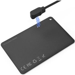 WAFTING Wallet Tracker kaart, oplaadbare portemonnee-tracker, compatibel met Apple Waar is (alleen iOS), Air Bluetooth Card Tag Tracker vind artikelen voor bagagelabel, koffer, deur (1)