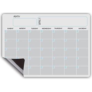 Magnetisch whiteboard, A3, uitwisbare maandplanner, magnetische kalender, koelkastmagneet, berichtenbord, magnetische kalender, koelkastmagneet