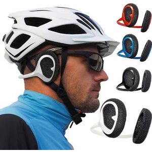 WINDFREE Koptelefoon tegen Windgeruis, Koptelefoon tegen Fiets Wind, Oorkappen tegen Lawaai, Sport Koptelefoon, Koptelefoon voor Hardlopen, Over Hoortoestel, Over Ear Sport Koptelefoon Wit