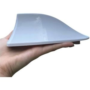 Audio- & videoantennes voor auto Auto Haaienvin Antenne Radio FM Signaal Antennes Vervangende Auto Styling Dakantenne Decoratie Autoradio Antenne(WHITE)