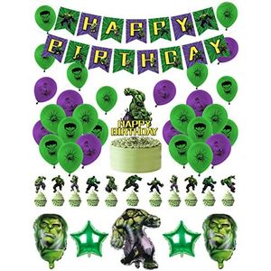 Feestartikelen Hulk Verjaardagsdecoraties Hulk Ballonnen Hulk Verjaardagstaart Decoraties Hulk Verjaardag Banner Hulk Helium Folie Ballonnen Hulk Party Decoraties