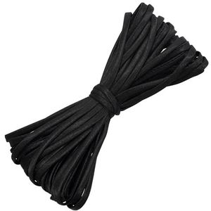 Aerzetix - C77356 - reserveband 9 meter x 5 mm voor korset - van natuurlijk materiaal - kleur zwart