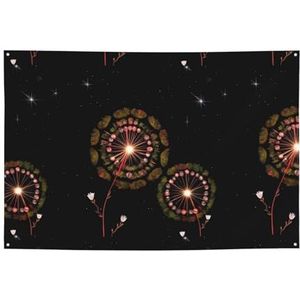 Starry Paardebloem Vakantie Banner 120x180cm, Voor Moederdag Engagement Anniversary Party Indoor En Outdoor Decoratie