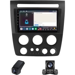 Android autoradio geldt voor Hummer H3 1 2005-2010Wireless Carplay Android Auto,9 inch 2.5D touchscreen auto radio met GPS navigatie stuurwiel afstandsbediening(NF-1)