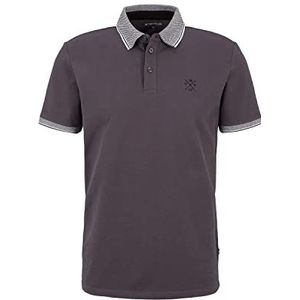 TOM TAILOR Mannen Basic Piqué poloshirt 1030625, 10899 - Tarmac Grey, L