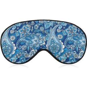 Traditioneel Turkije Blauw Kunst Patroon Slaap Oogmasker voor Mannen Vrouwen Tieners Kinderen, Nachtslaap Oogschaduw Cover Comfort voor Reizen Yoga Nap