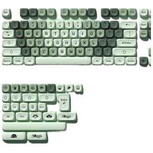 QPSJXN - 134 - Toetsen PBT Profile Keycaps - Groen - Voor Gaming Toetsenborden