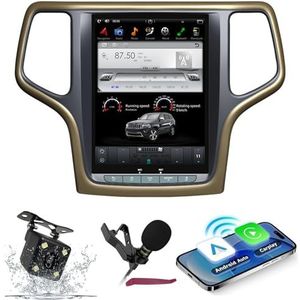 Android 15 Autoradio Navi voor J-eep Grand Cherokee (2014) 10.4 ""Touchscreen Car Multimedia Player met draadloze carplay GPS-navigatie BT5.0 HIFI FM 5G-WiFi SWC DSP MIC,6g+128g