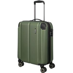 Travelite Licht, flexibel, veilig: ""City""-hardcase voor vakantie en zaken, groen, Koffer S erw. (55 cm), handbagagetrolley met 4 wielen