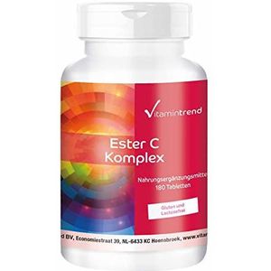 Ester C Plus met vitamine C en Acerola - 180 tabletten gedurende 6 maanden - veganistisch gebufferde vitamine C | Vitamintrend®
