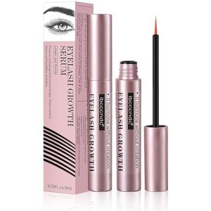 Bekoeen Wimpergroeiserum, 6 ml, wenkbrauwserum voor lange wimpers, wenkbrauwserum zonder hormonen, wimperserum voor een snelle wimperverlenging