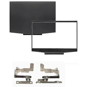 WANGHUIH Achterkant deksel bovenhoes + voorrand + scharnier scharnieren compatibel met HP Pavilion 15-DK 15T-DK serie laptop