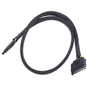 Phobya SATA stroomverlenging intern 60 cm - zwarte kabel SATA-kabel