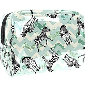 Waterdichte cosmetische tassen, abstracte golf blauwe print reizen cosmetische tassen, multifunctionele draagbare make-up tassen, reizen cosmetische tas organizer voor vrouwen