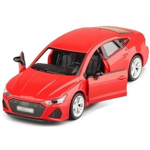 Voor Au&di RS7 1/35 Legering Automodel Gegoten Voertuigen Collectie Model met Geluid Metalen Sport Auto Speelgoed Zinklegering Speelgoedauto (Color : Red)