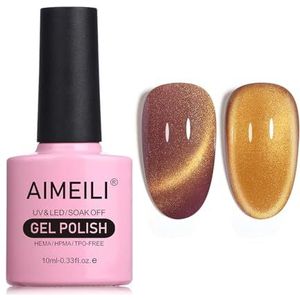 AIMEILI Hema Free Cat Eye Gel Nagellak UV LED Gellack Soak Off Vegan Cruelty-Free Gel Polish 10ml (728)