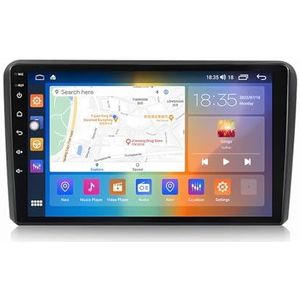 Android 13.0 Radio 2 Din Auto Stereo 9"" Touchscreen Autoradio Voor Audi A3 met Bluetooth/wifi/GPS Navigatie/FM Radio/Stuurwielbediening/AHD Omgekeerd Beeld (Size : M6O0S(6G+128G))