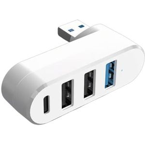 4 in 1 Draaibare USB Hub Draagbare 180 Graden Draaien USB3.0 Hub voor Laptops