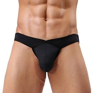 Summer Code herenslip, tanga, sexy, ademend, set van 10, zwart., XL