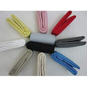 Hoeslaken voor tweepersoonsbed, effen, maat XXL 180 x 210 + 30 cm, 100% katoen uit natuurlijke vezels, in alle kleuren (lichtgroen)