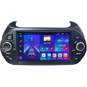 Android 14 2 Din Autoradio voor Fiat Fiorino Qubo Citroen Nemo 2008-2017 - Steun Carplay Android Auto DSP-7"" Touchscreen Auto Stereo Met Stuurwielbediening WIFI 4G Bluetooth Split-Screen(P4 4G+WIFI 8C