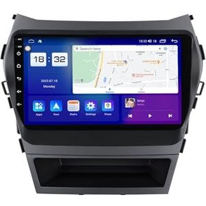Android 14 autonavigatie in-dash autoradio-ontvanger voor Hyundai Santa Fe 3 Grand IX45 2012-2017 dubbel Din 9 inch touchscreen autoradio met satellietnavigatie Bluetooth handsfree RDS SWC(P18 8Core 6