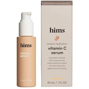 hims vitamine C-serum voor mannen - heldere huidskleur, balans complexiteit - vitamine C, sterk geconcentreerd, lichtgewicht, citrus geur - veganistisch, cruelty-free, geen parabenen - (25 ml)