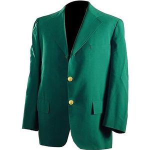 A&M Express Heren katoenen blazer groene golfsport lichtgewicht jas - Slim fit lange mouw knop casual blazer voorzakken jas, Groen, XL