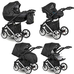 Wandelwagen met sportzitje en kleurkeuze configureerbaar Maggio by SaintBaby Silver Rider MG-12 3-in-1 met babyzitje