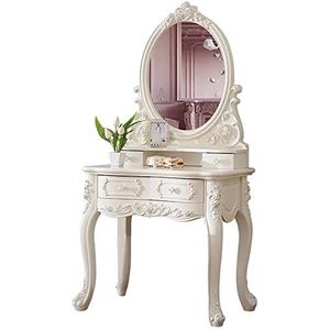 Make-up ijdelheid set voor slaapkamer, dressoir tafel Europese stijl kaptafel slaapkamer Frans eenvoudig landelijk prinses klein appartement voor vrouwen meisjes