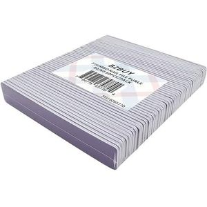 Bzbuy Jumbo Nagelvijl 50 STKS Professionele Dubbelzijdige 80/80 Grit Nagelvijlen Nagelvijlen Paarse Manicure Pedicure Tool en Nail Buffering Bestanden