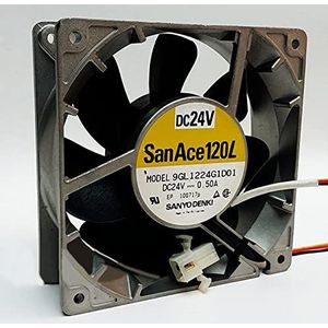 9GL1224G101 24V 12CM industrial inverter fan,120 * 120 * 38MM 3-wire aluminum frame fan