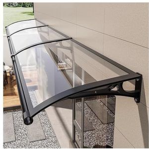 Gootsteen Aluminium Deur Luifel Luifel Onderdak, Deur Raam Tuin Luifel Patio Veranda Luifel, Sterke Voordeur Luifel Regen Luifel, for Voordeur Achterdeur Veranda (Size : 80x60cm/32x24in)