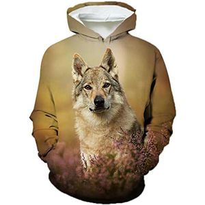 Unisex Grappige 3D Printing Leuke Dier Hond Hoodie Pet Hond Grafische Hooded Sweatshirt 3 XL