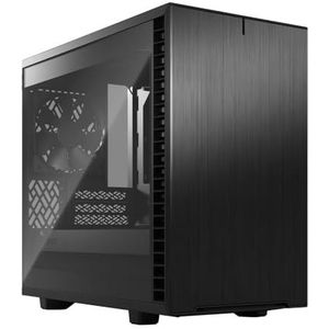 Fractal Design Definieer 7 Nano Zwart Geborsteld Aluminium/Staal Mini ITX Stille Licht Getint Gehard Glas Venster Nano Tower Computer Case