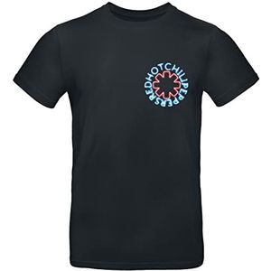 Red Hot Chili Peppers Neon Logo T-shirt zwart 3XL 100% katoen Band merch, Bands