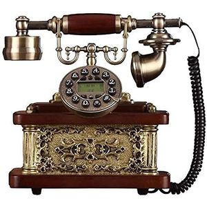 Telefoon Thuis Telefoon Europese Retro Telefoon Telefoon-Grade Massief Hout Vintage Creatieve Thuis Vaste Vaste Telefoon (A)