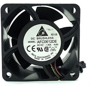 Delta 6038 AFC0612DE 12V 1.80A 6CM 4-wire violent double ball chassis equipment fan