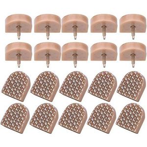 Hiel kussen hiel tips slijtvaste hiel lift schoenen hiel plug 10 paar voor hoge hak schoenen vervanging accessoires schoeneinsert (kleur: beige 19 x 20,5)