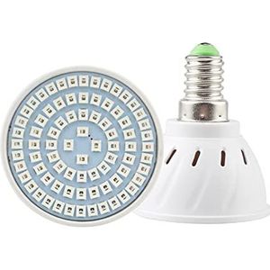 GSZZBHDP ZeZhen LED-lampen LED-groeilicht met volledig spectrum E14 E27 MR16 GU10 B22 LED-lamp, plantenlamp, rood blauw, UV IR voor kweektent, broeikas, kweekverlichting, LED-lichtlamp
