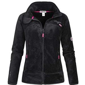 Geographical Norway Dames fleecejack Upaline Black XL, zwart (zwart), XL