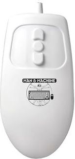 Man & Machine - Mighty Mouse 5 - Muis - Wit - Ambidexter USB Type-A
